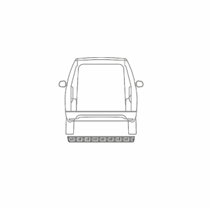 Copriparaurti in acciaio inox con sensori