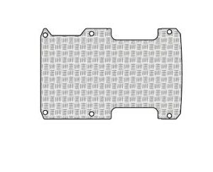 Pianale in Alluminio Mandorlato con fori