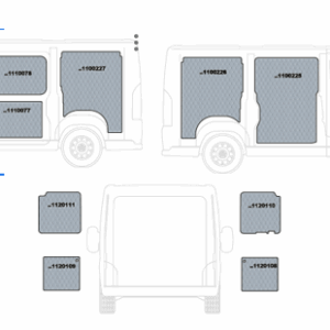 Kit rivestimenti vano di carico in alluminio mandorlato
