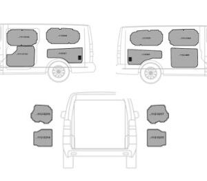 Kit rivestimenti vano di carico in alluminio mandorlato