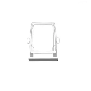 Copriparaurti in Acciaio Inox Con fori per sensori RENAULT MASTER DAL 2024 L3-H2 Passo 4215 Lung. tot 6311