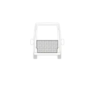 Copri Parete divisoria in Alluminio Mandorlato RENAULT MASTER DAL 2024 L3-H2 Passo 4215 Lung. tot 6311