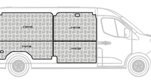 Kit Rivestimenti Renault Master Alluminio Mandorlato