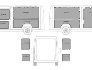 Rivestimento per furgoni in alluminio liscio per per Fiat Ducato