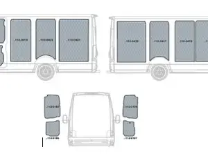 Kit rivestimenti in polipropilene per vano di carico IVECO DAILY RG L3-H2 dal 2014 PASSO 4100 lungh. tot. 7234 (tetto medio)