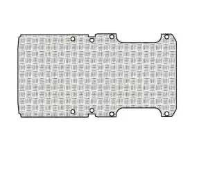 Pianale in Alluminio Mandorlato con fori MERCEDES SPRINTER L2-H2 dal 2018 lung. tot. 5932 passo 3924 Traz Anteriore