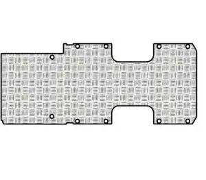 Pianale in Alluminio Mandorlato con fori MERCEDES SPRINTER L3-H2 dal 2018 lung. tot. 6967 passo 4325