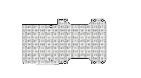 Pianale in alluminio mandorlato Pianale alluminio mandorlato Mercedes Sprinter Pavimento antiscivolo alluminio per Sprinter Pianale rinforzato in alluminio Mercedes Sprinter Allestimento pianale alluminio per Mercedes Sprinter