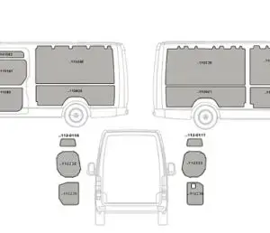 Kit rivestimento vano di carico in alluminio liscio MERCEDES SPRINTER L3-H2 dal 2018 lung. tot. 6967 passo 4325
