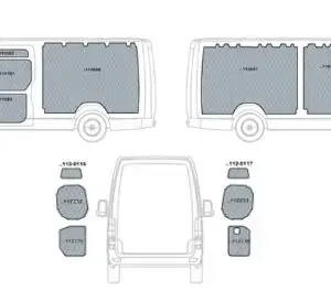 Kit rivestimento vano di carico in polipropilene MERCEDES SPRINTER L3-H2 dal 2018 lung. tot. 6967 passo 4325